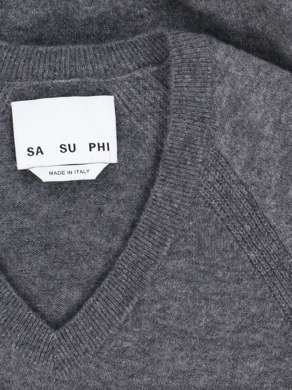 SA SU PHI Trui met raglan mouwen en V-hals Grijs