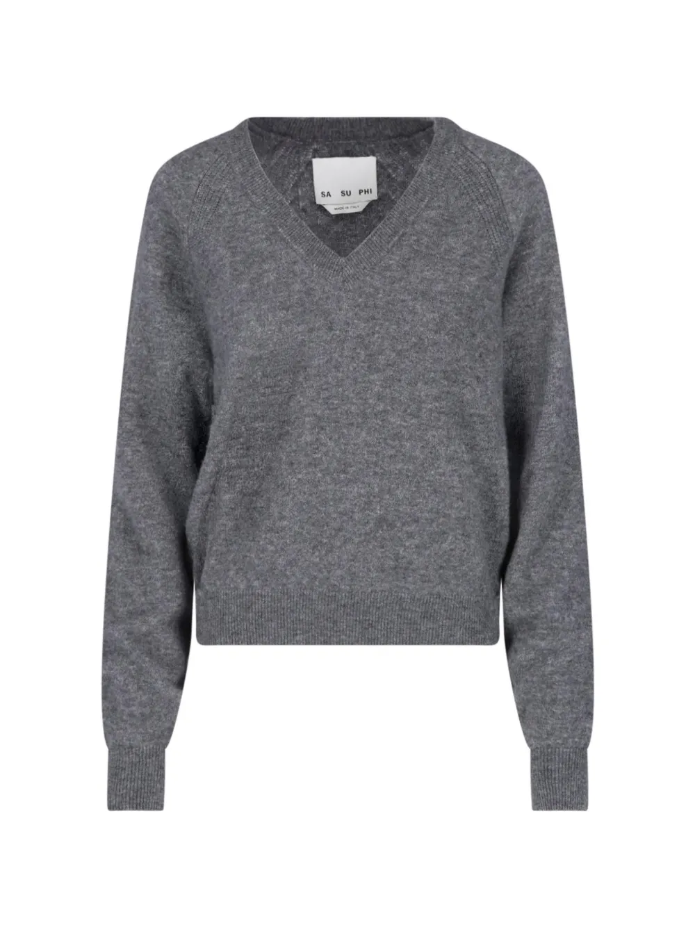 SA SU PHI V-neck raglan-sleeve sweater