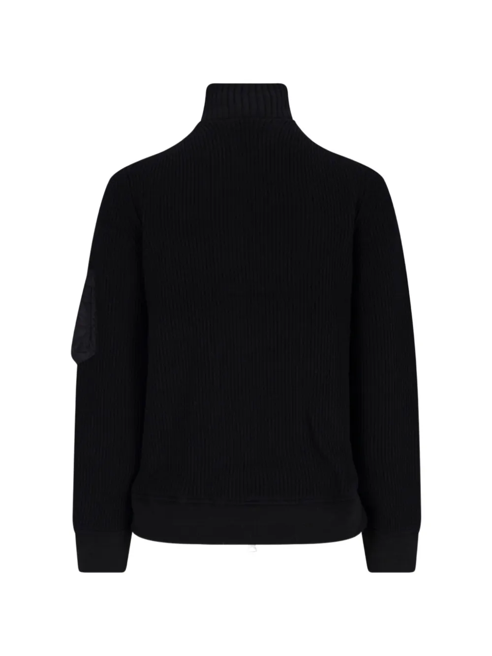 sacai Ribgebreide trui Zwart