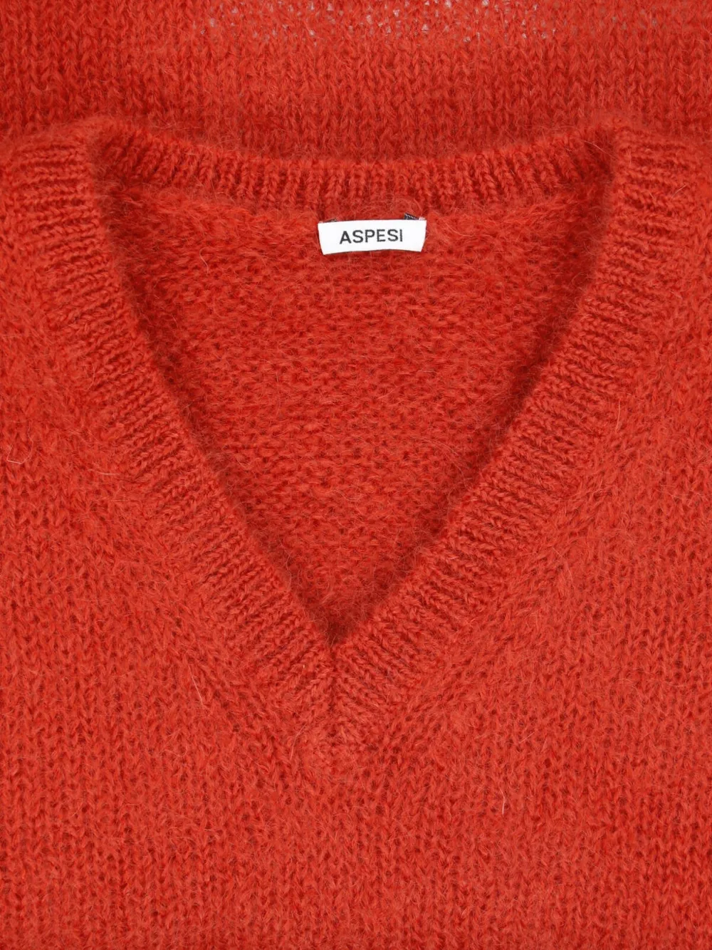 ASPESI Trui met V-hals Rood
