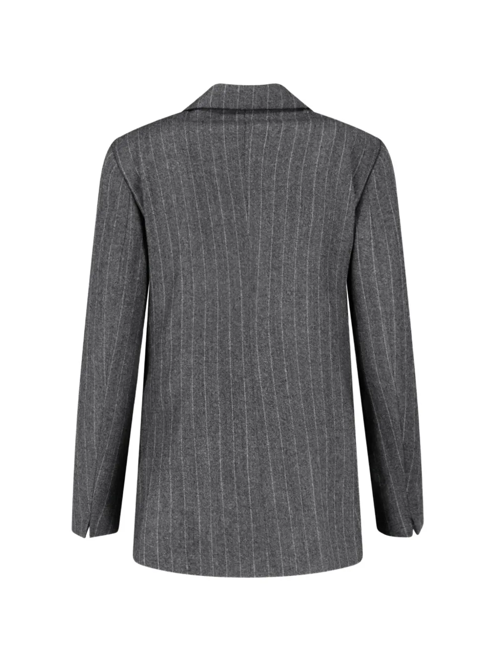 Lardini Pinstripe Double-breasted Jacket in Grey, view 2