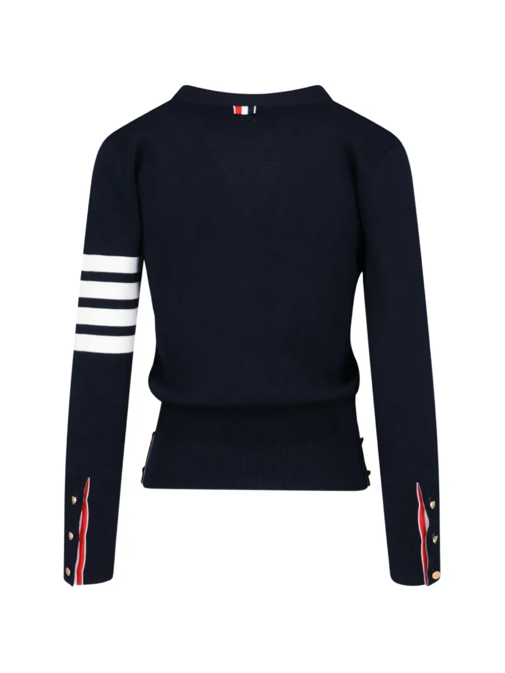 Thom Browne Vest met 4-bar strepen Blauw