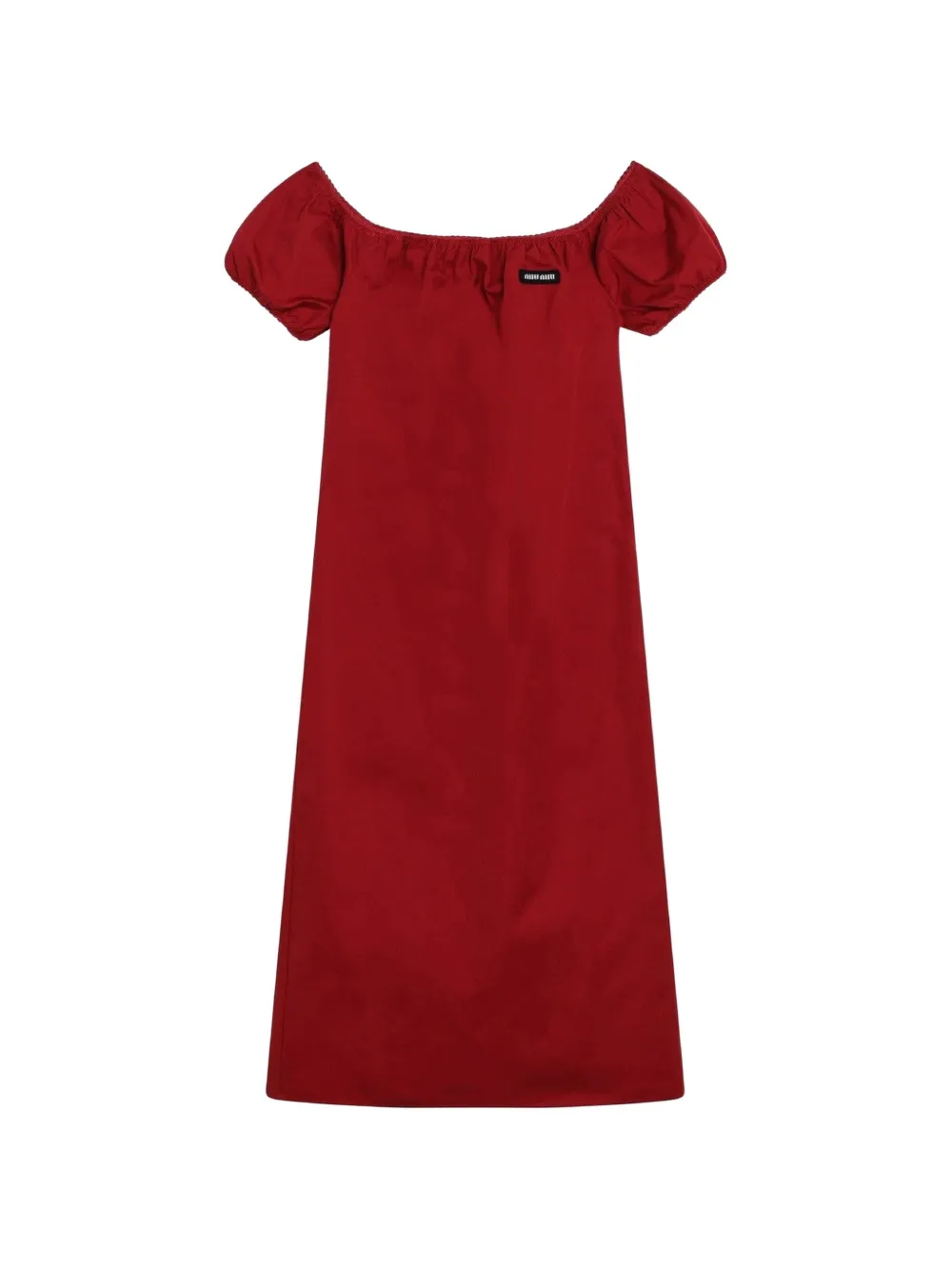 Miu Miu Kleid aus Popeline - Rot