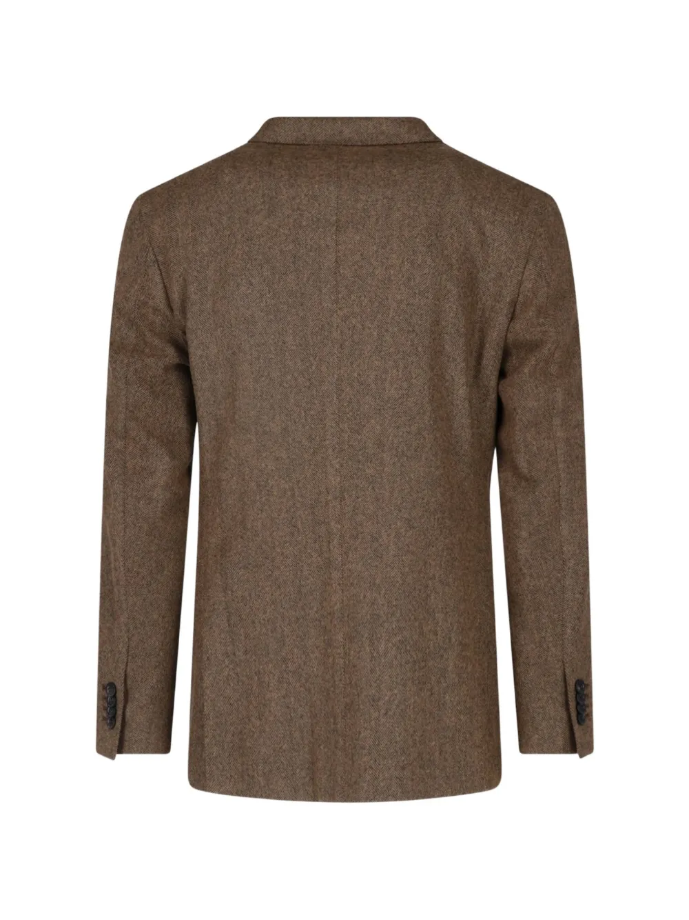 Boglioli K.Jacket jack met visgraatpatroon Bruin