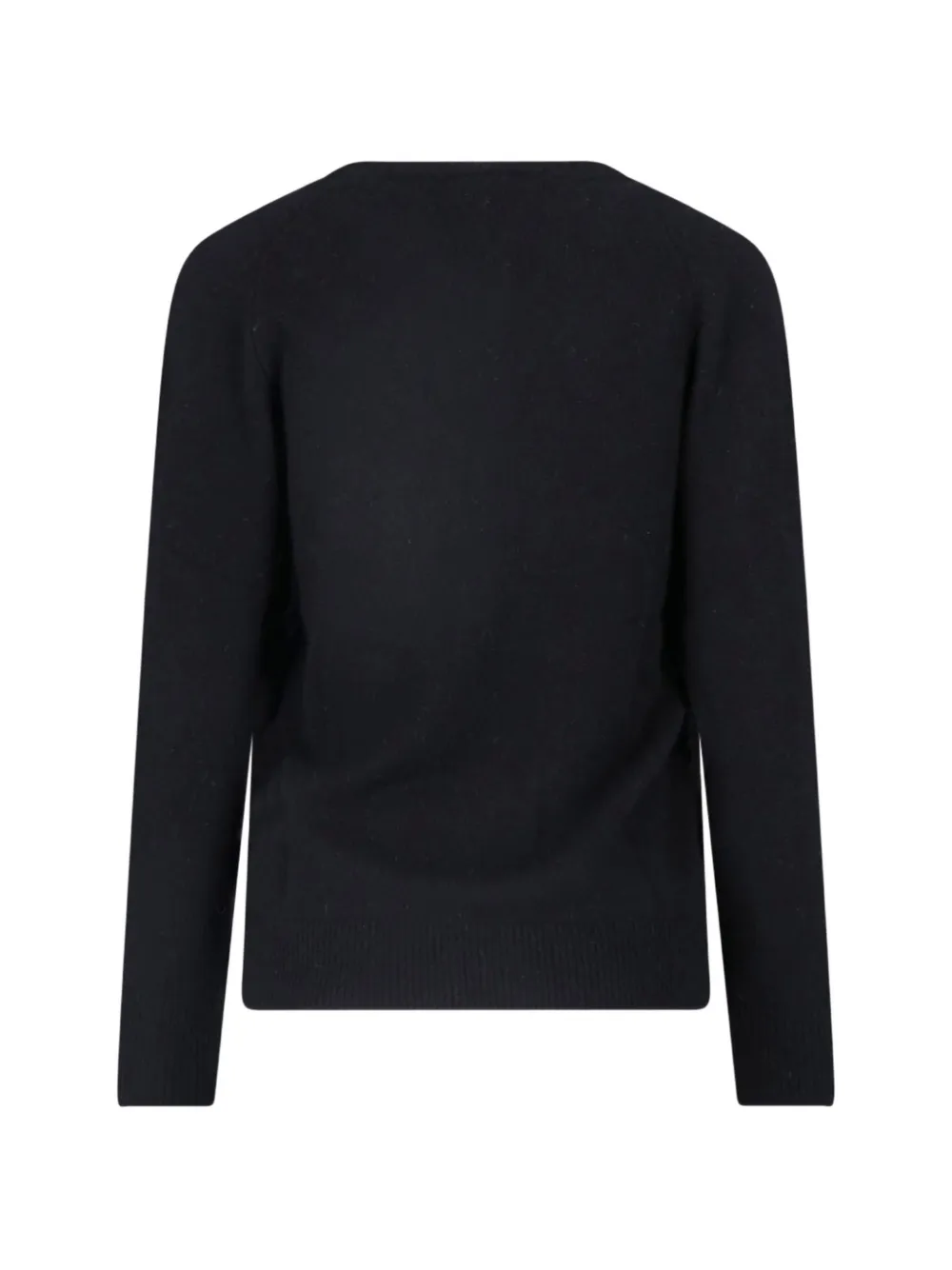 ASPESI Trui met raglan mouwen en V-hals Zwart
