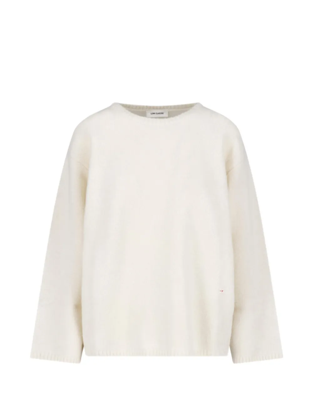 Low Classic logo-patch knitted sweater - Blanc Low Classic logo-patch knitted sweater - Blanc