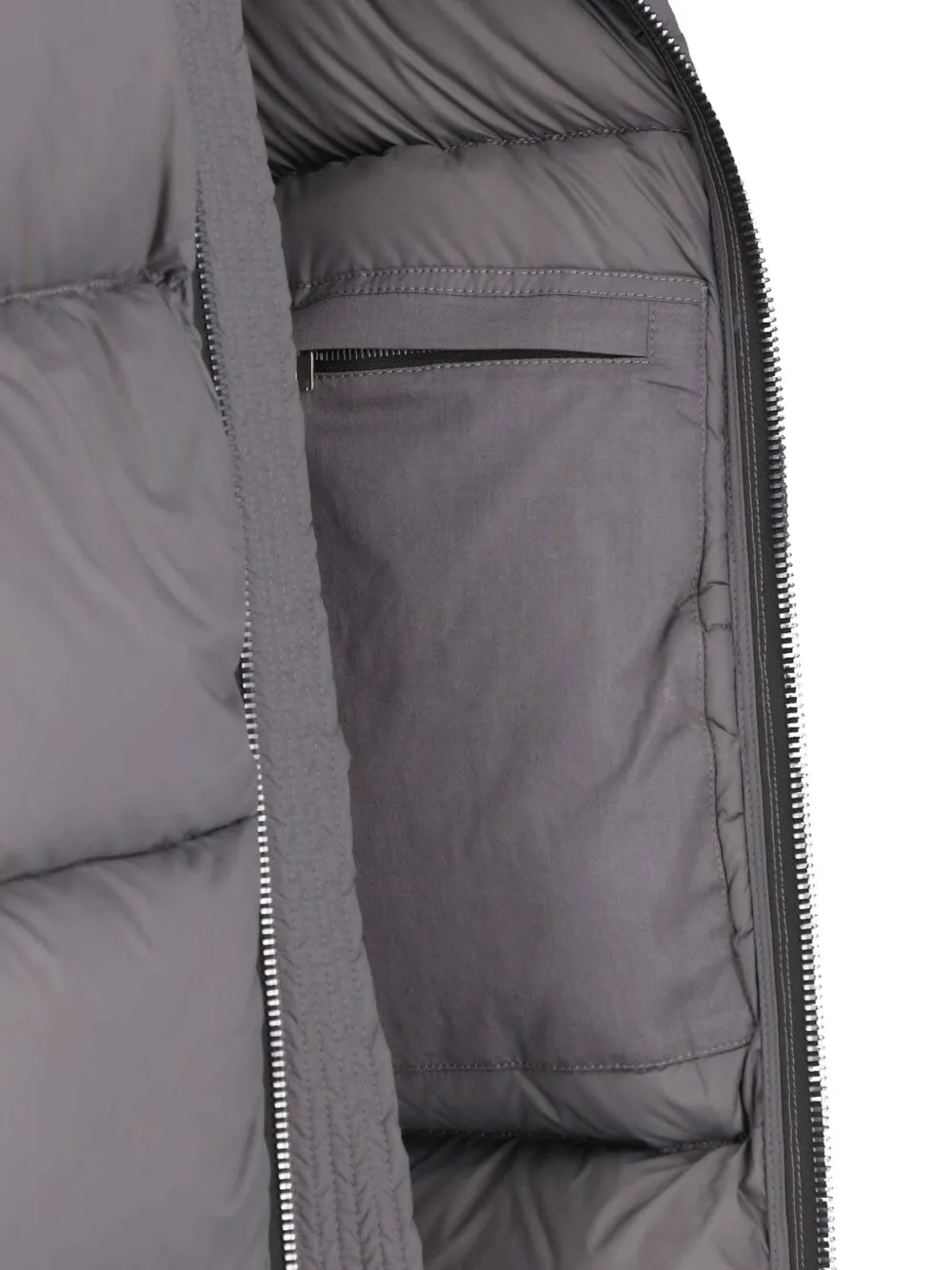 Rick Owens Gewatteerd jack Grijs