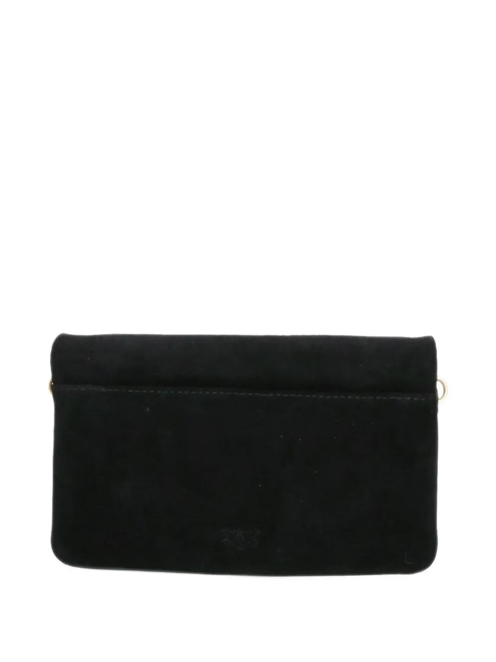 PINKO Love Birds buckle shoulder bag Zwart