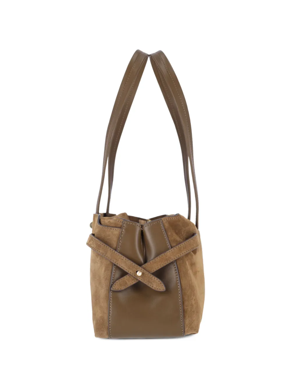 Anya Hindmarch Wilson suede leather-panelled tote bag Bruin