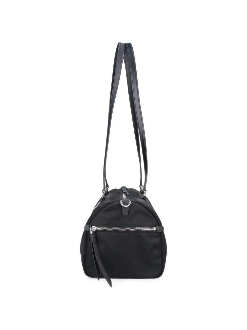 Prada Schoudertas met leren afwerking Zwart