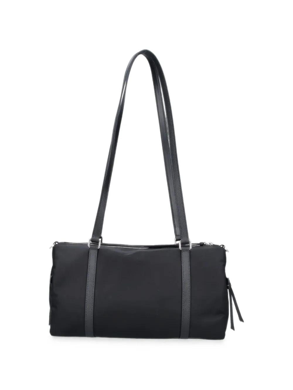 Prada Schoudertas met leren afwerking Zwart
