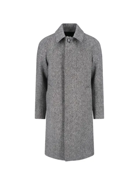 Lardini herringbone-pattern wool coat