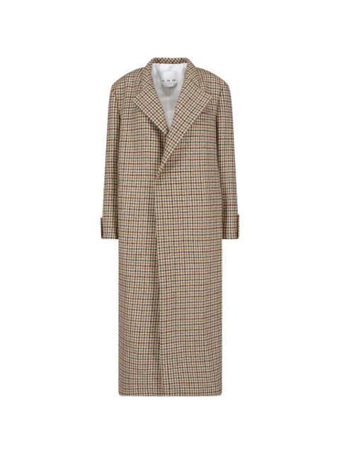 SA SU PHI Lauren checked belted trench coat