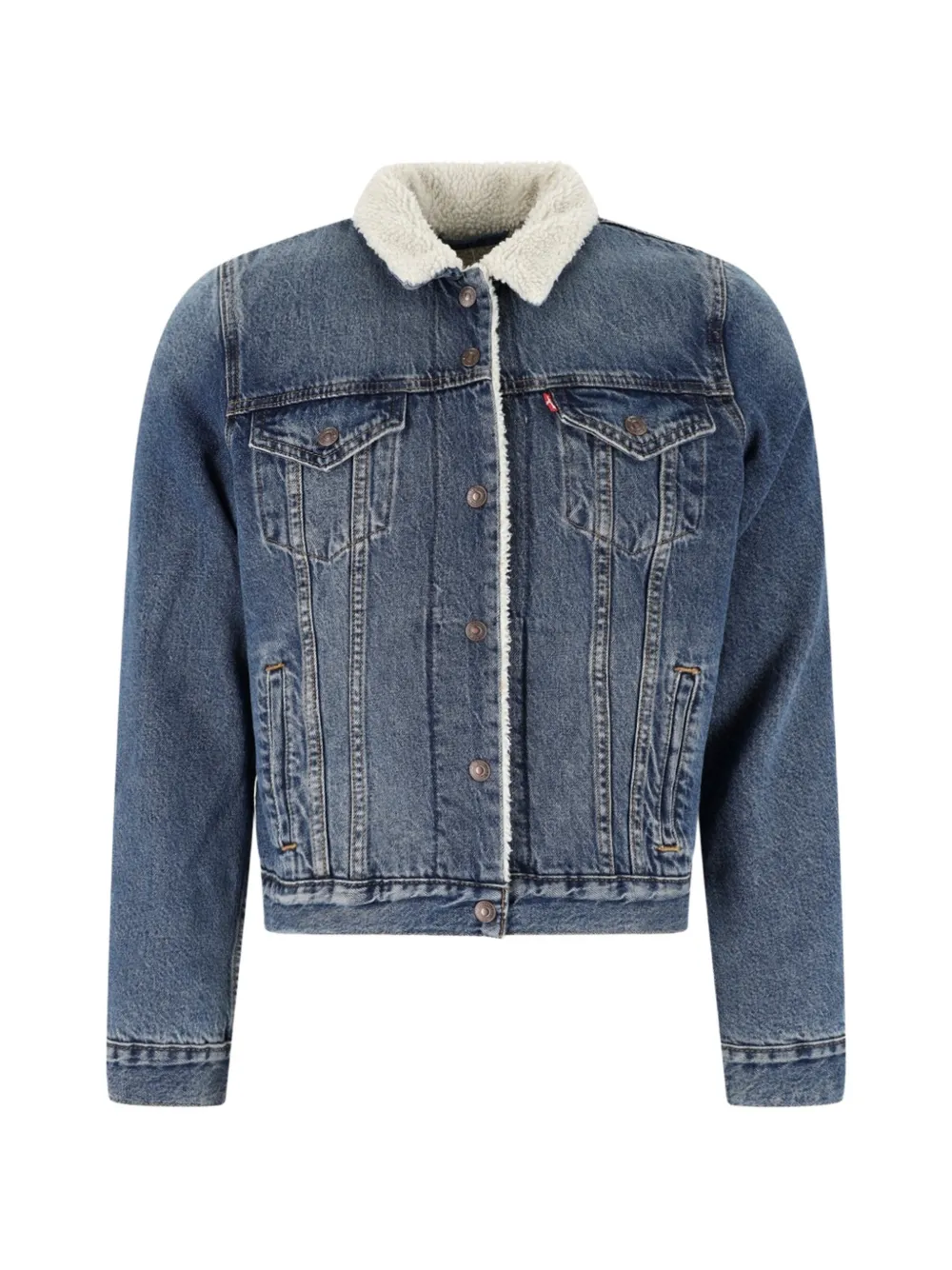 Levi's Original Sherpa Trucker borg-collar denim jacket - Blu