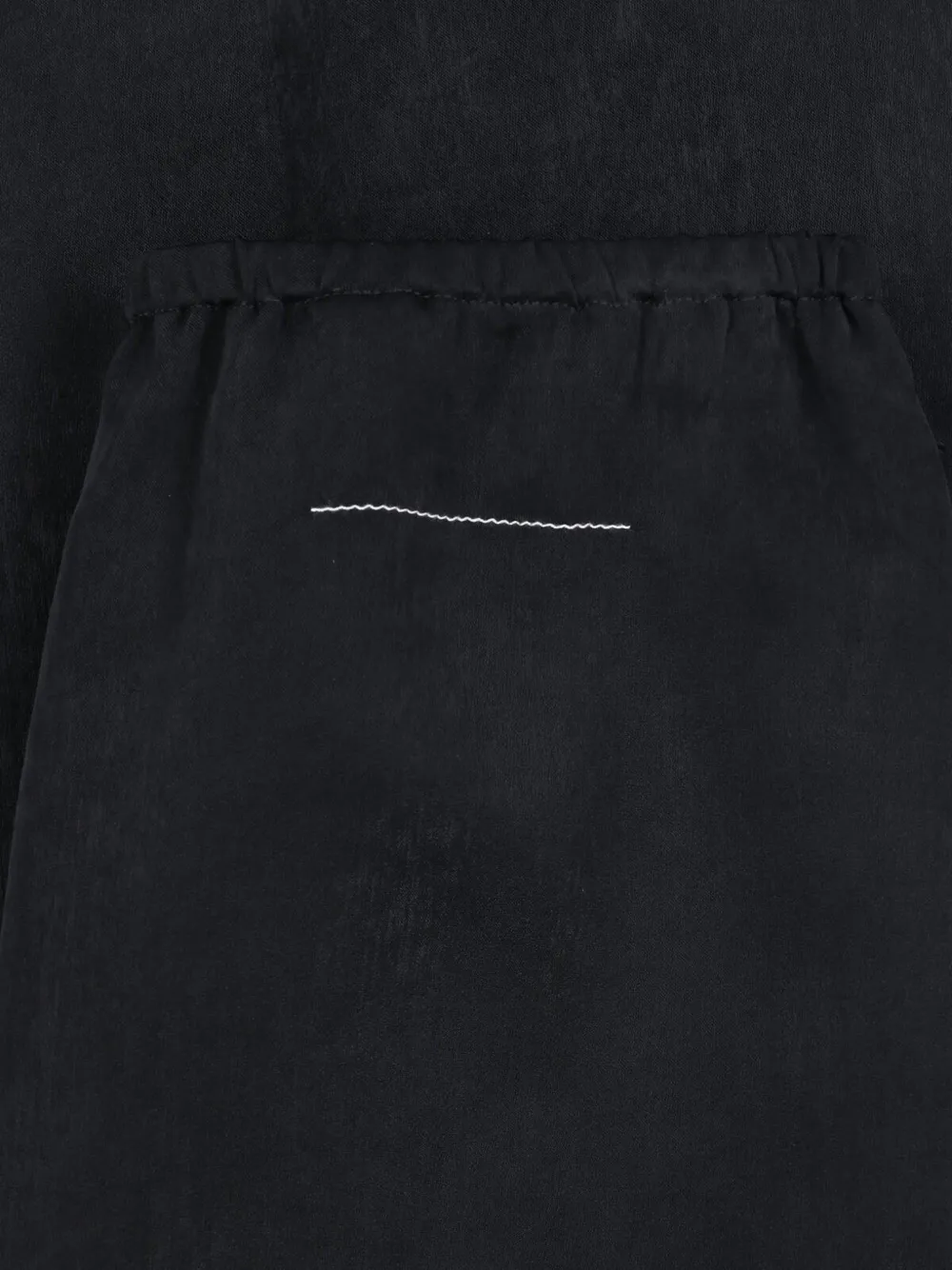 MM6 Maison Margiela logo-print midi skirt Zwart