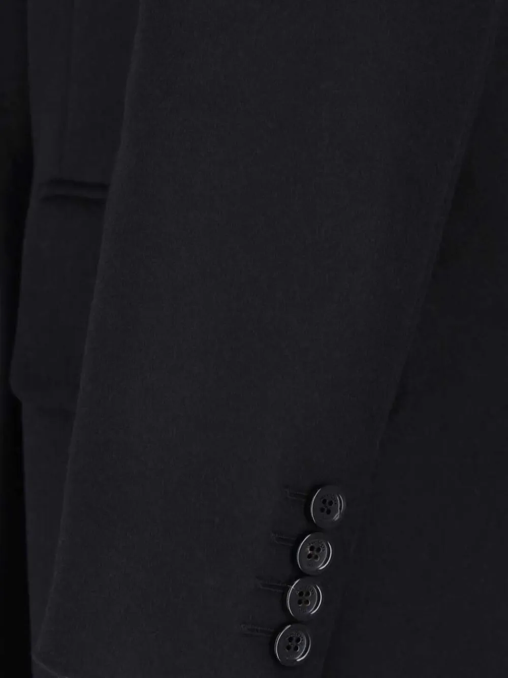 Max Mara Jack met dubbele rij knopen Zwart