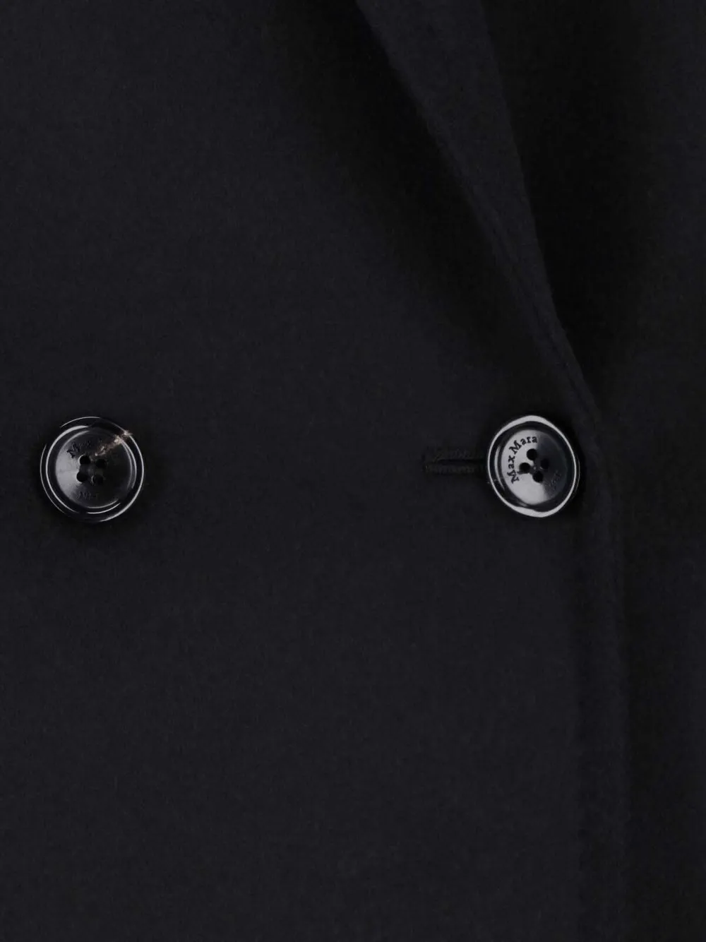 Max Mara Jack met dubbele rij knopen Zwart