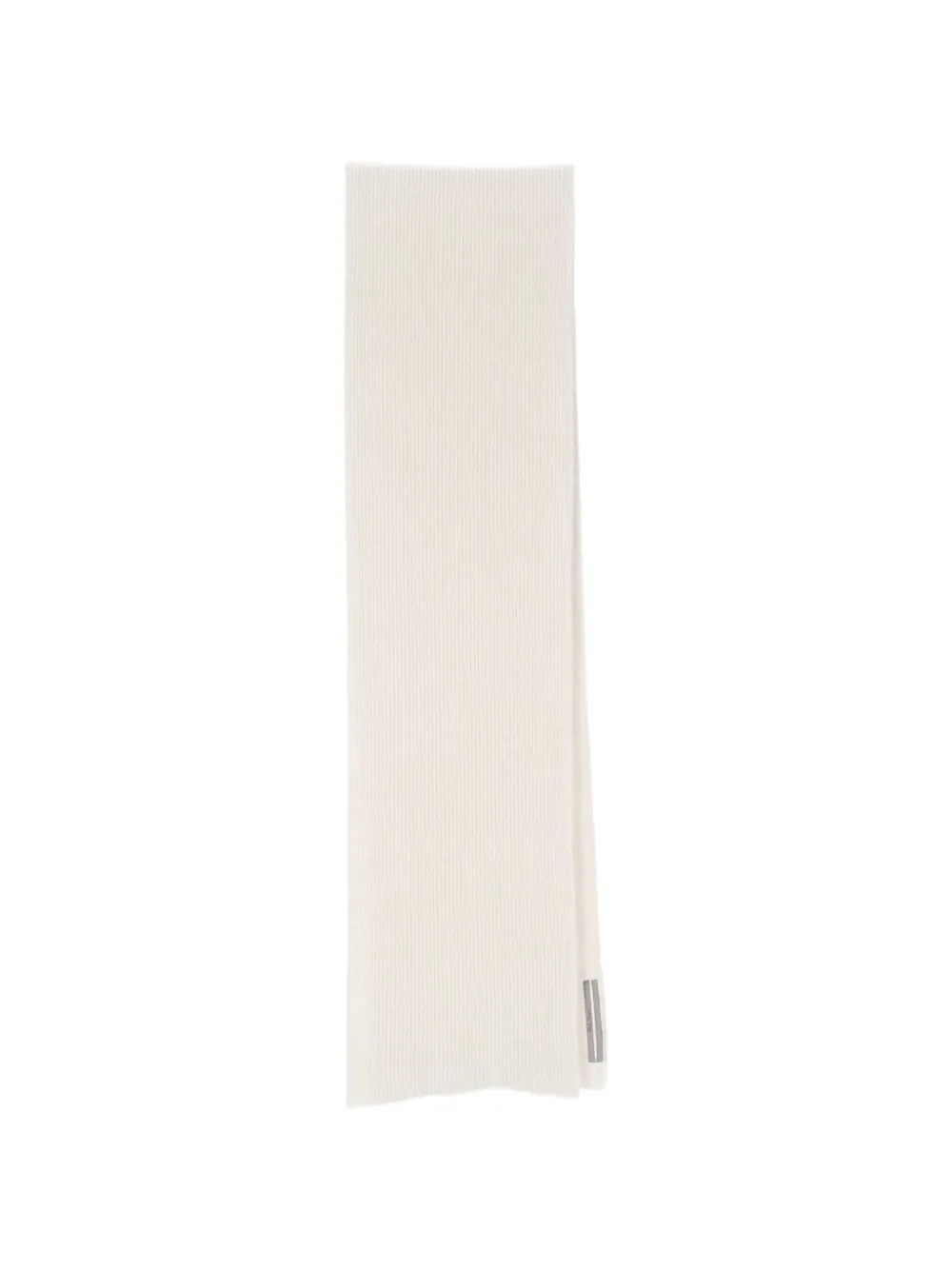 Rick Owens ribbed-knit scarf Beige