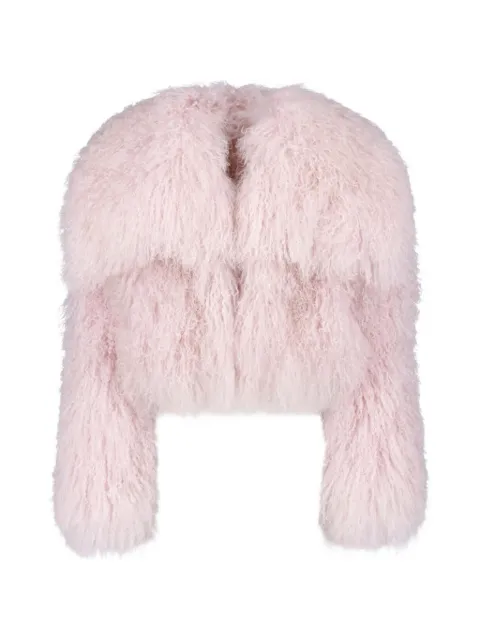 The Attico oversized shearling jacket