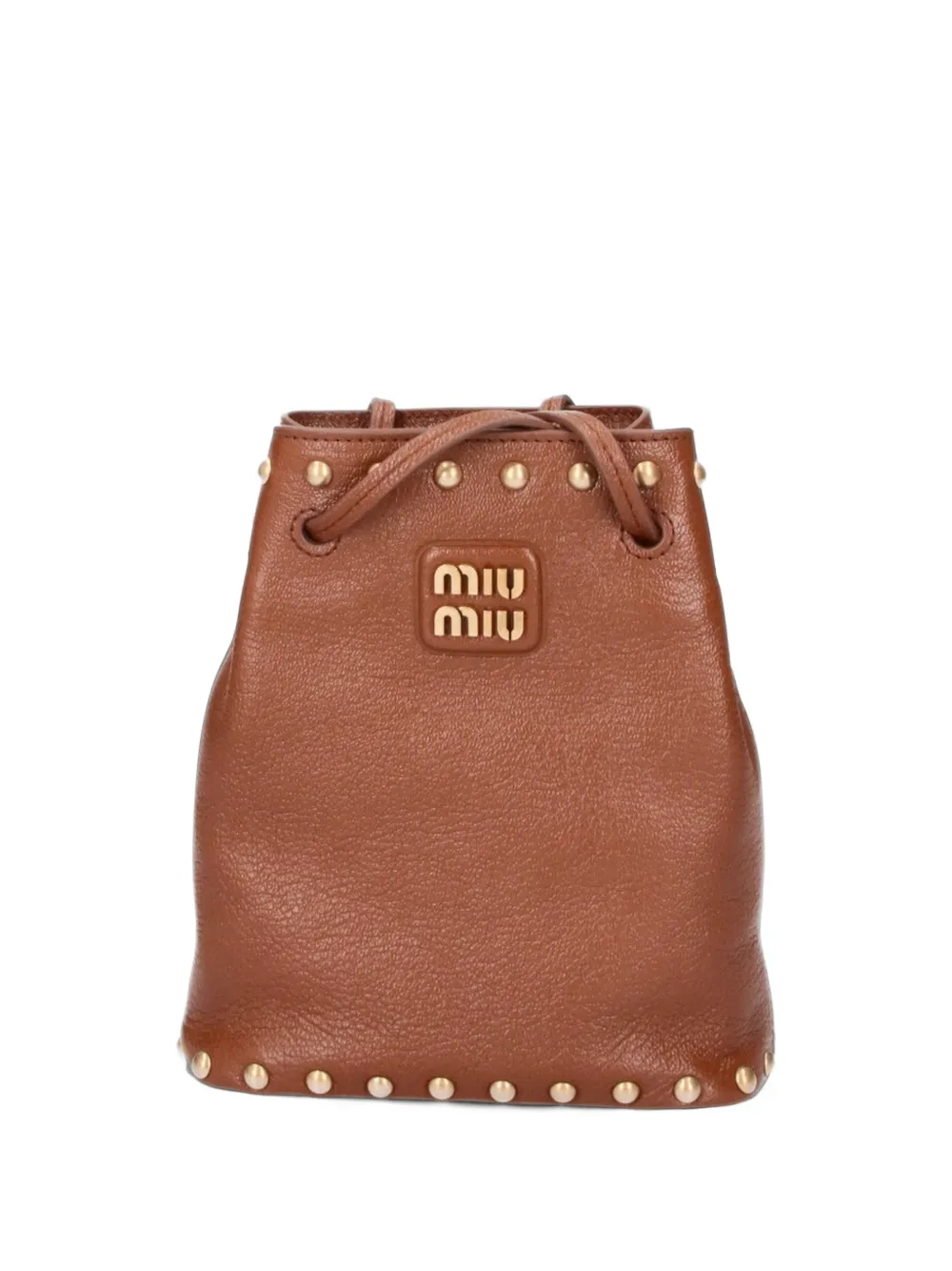 Miu Miu leather pouch - Braun