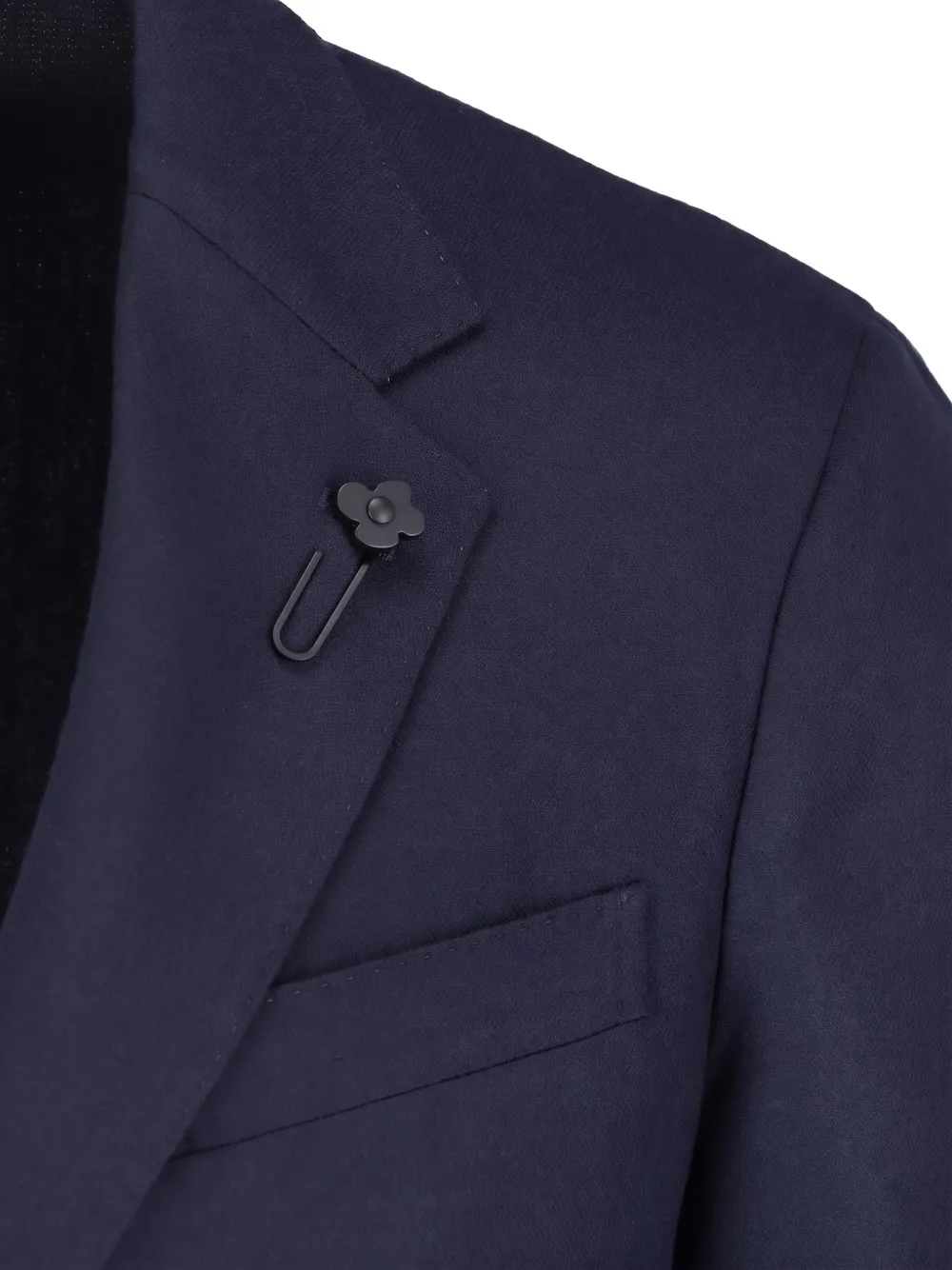 Lardini Blazer van scheerwol Blauw