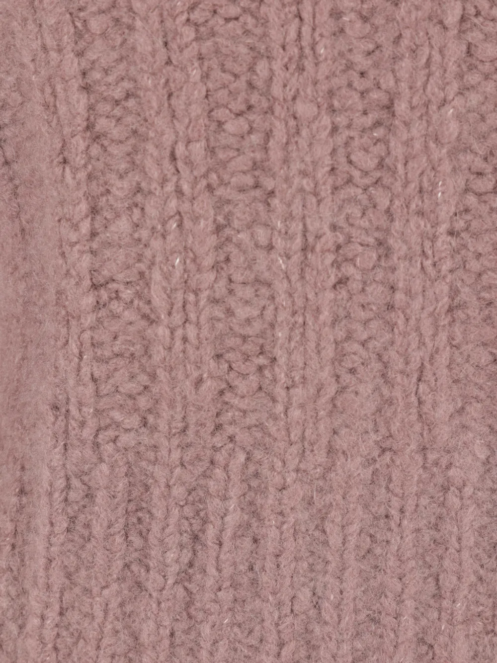Rick Owens ribbed-knit high-neck cropped sweater Paars