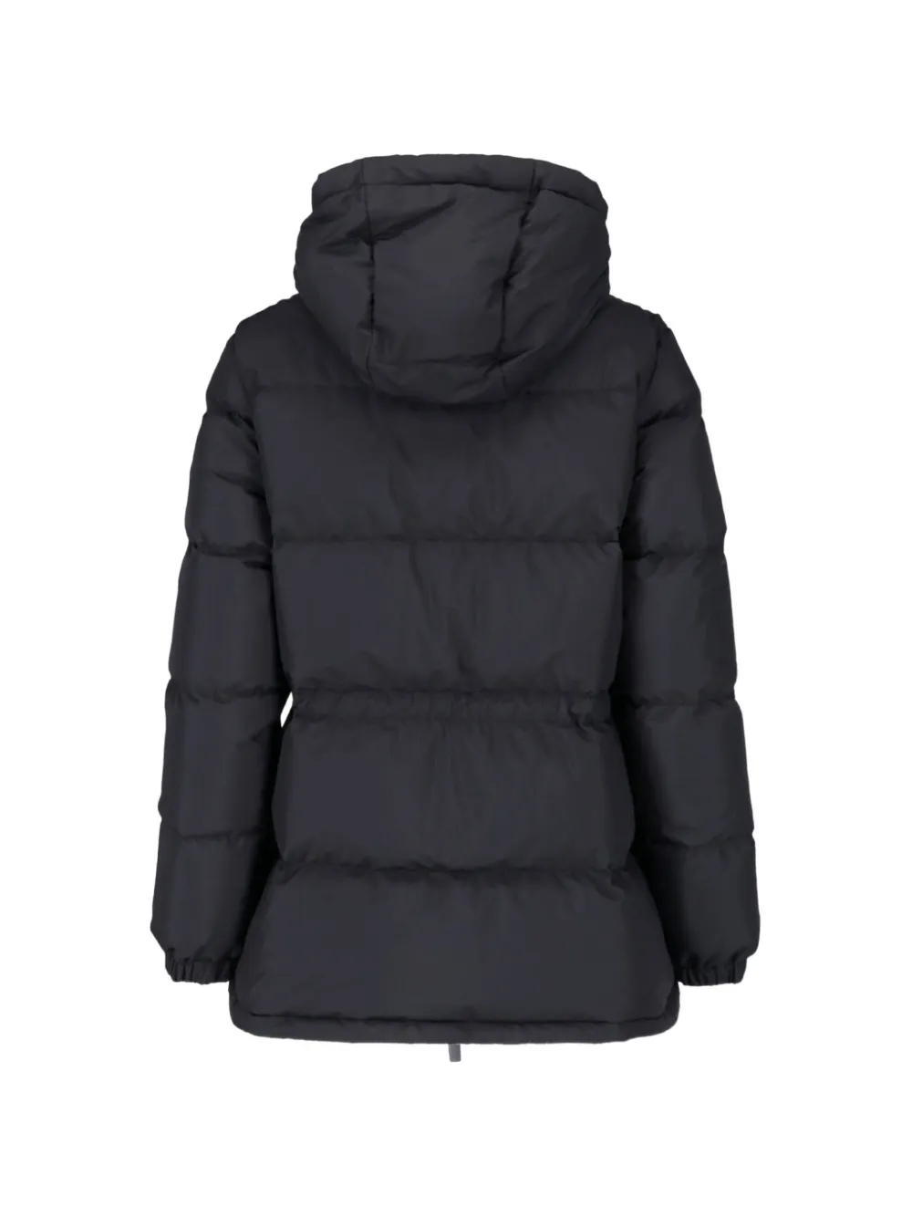 Burberry quilted hooded jacket Zwart