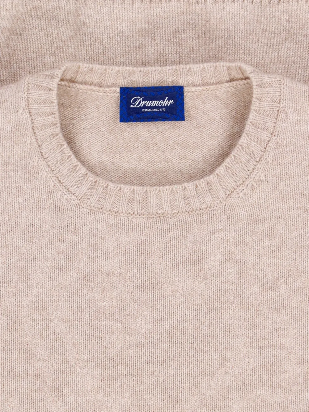 Drumohr Fijngebreide trui Beige