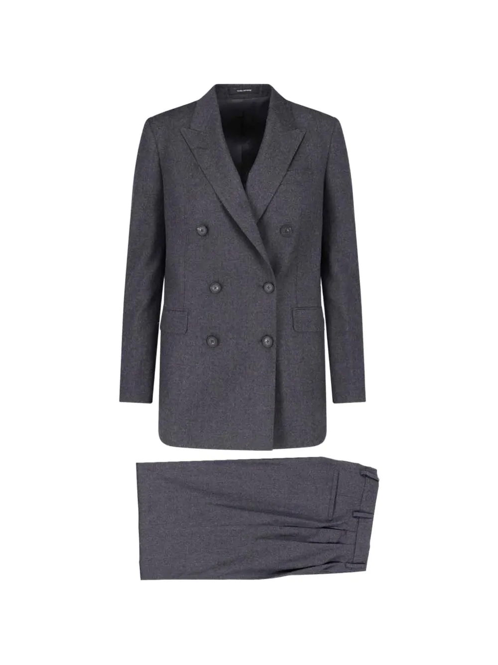 Tagliatore double-breasted wool-blend suit - Grigio