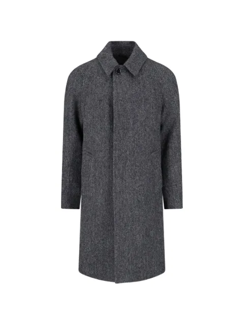 Lardini x Sugar herringbone-pattern wool coat