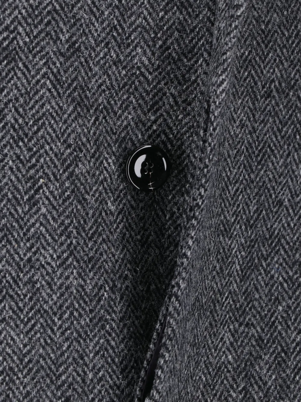 Lardini x Sugar wollen jas met visgraat-patroon Grijs