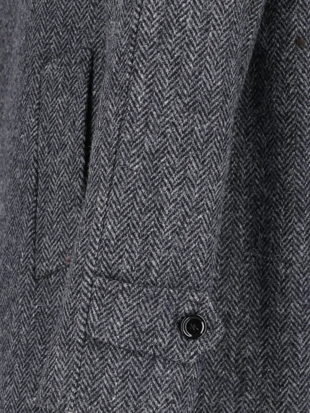 Lardini x Sugar wollen jas met visgraat-patroon Grijs