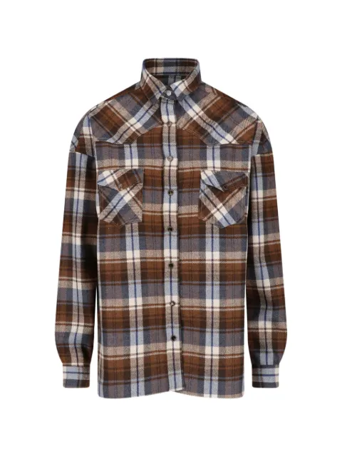 Finamore 1925 Napoli check-pattern shirt