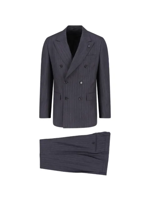 Lardini pinstripe-pattern double breasted suit