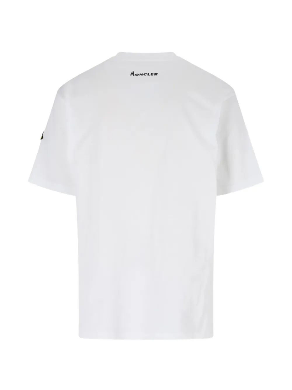 Moncler K2 print short-sleeve cotton jersey T-shirt Wit
