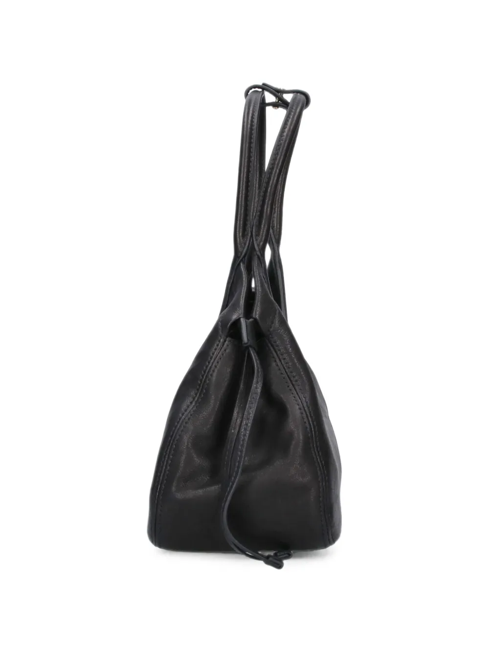 Miu Ivy nappaleren shopper Zwart