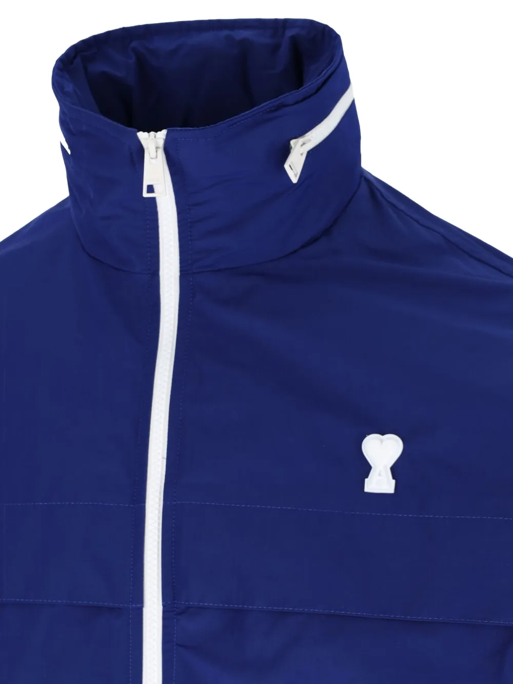 AMI Paris Ami de Coeur zip-up jacket Blauw