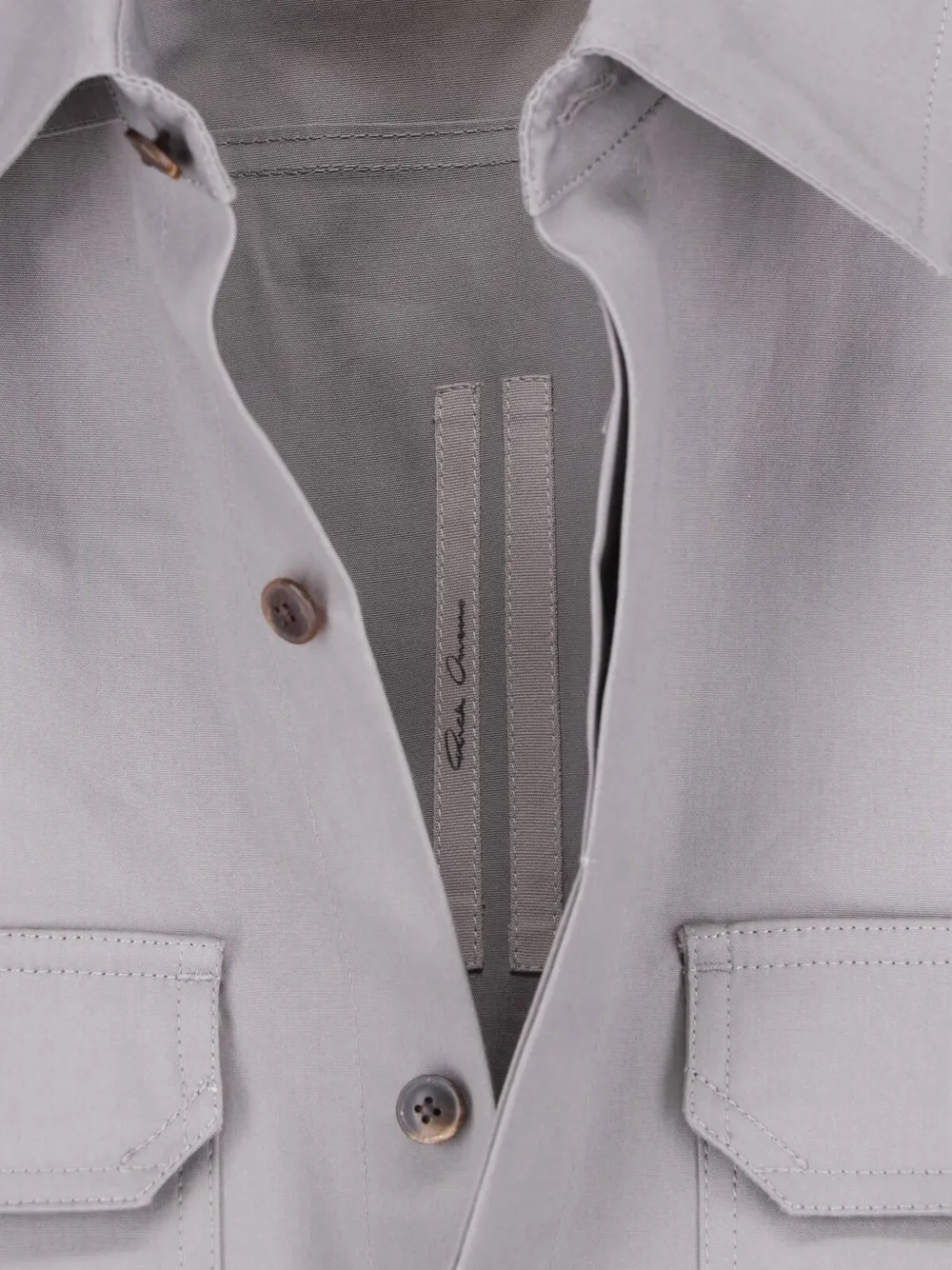 Rick Owens Overhemd met klepzak Grijs