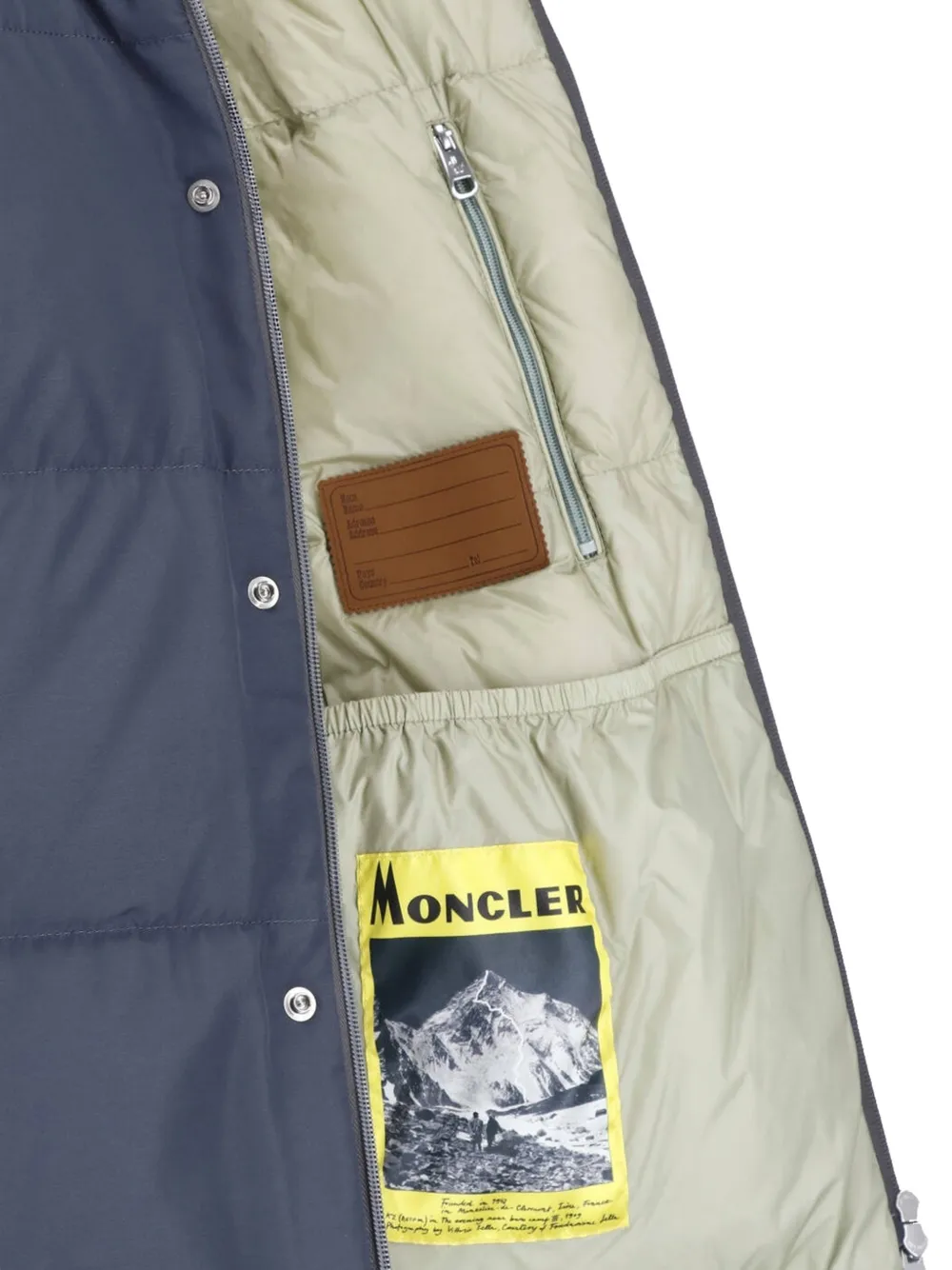 Moncler Verone short down jacket Blauw