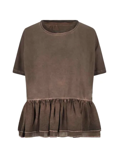 Uma Wang ruffled-hem T-shirt