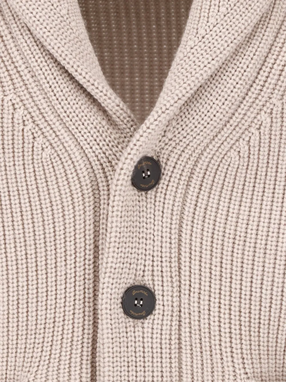 Drumohr Grofgebreid vest Beige