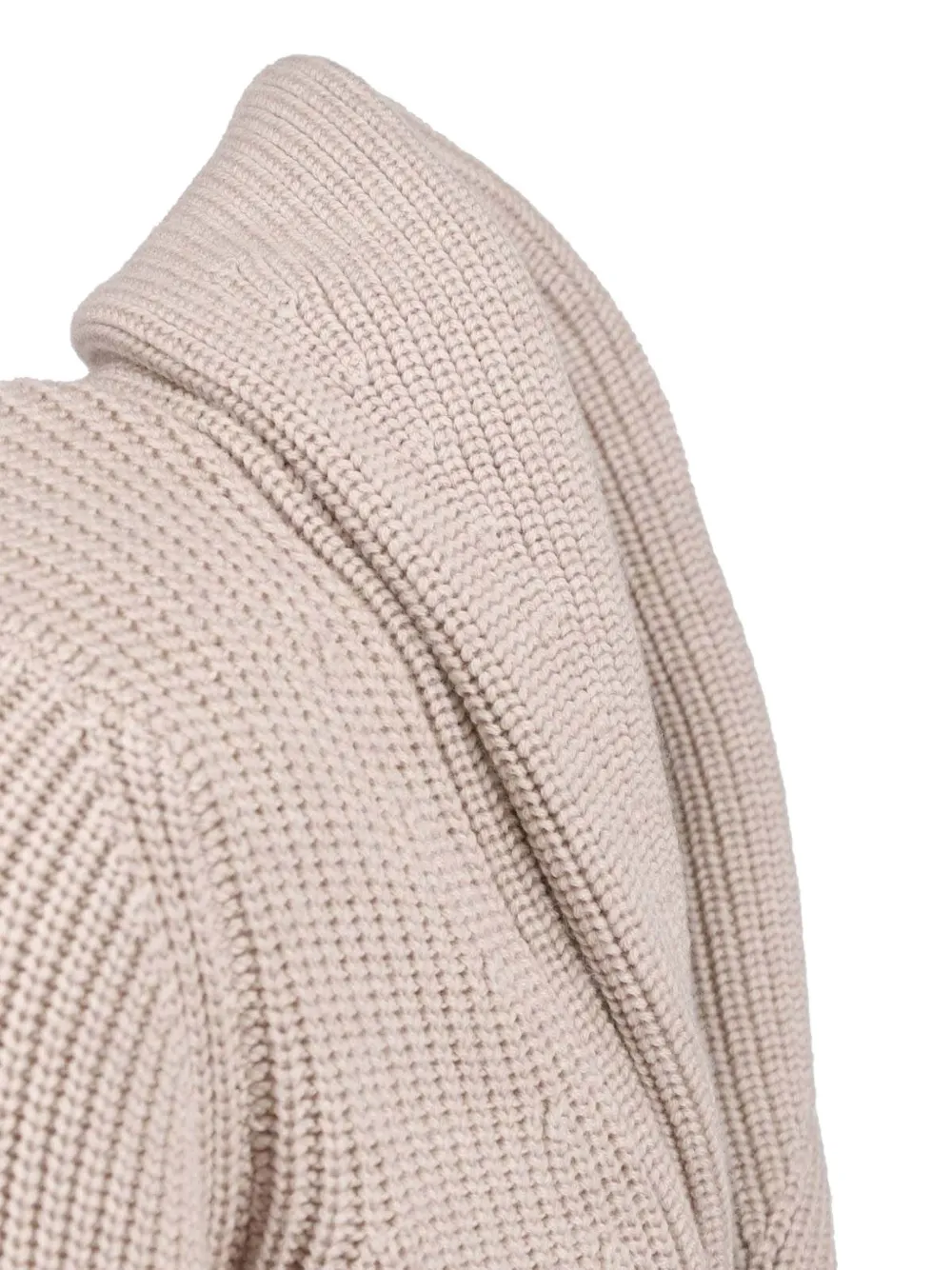 Drumohr Grofgebreid vest Beige