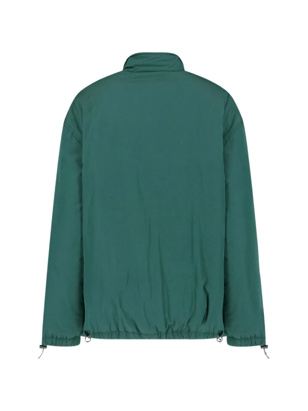 Miu pongé and fleece jacket Groen