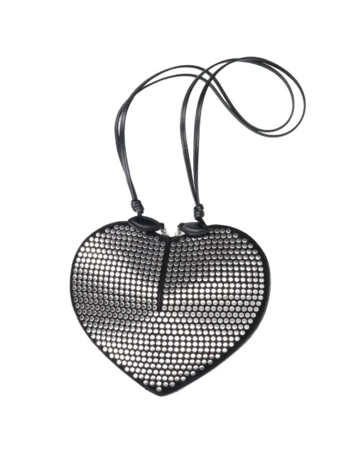 Alaïa Le Cœur bag in suede with studs