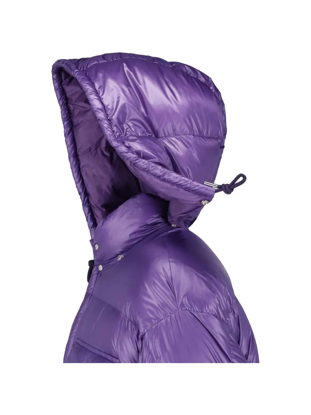 Moncler Karakorum hooded short down jacket Paars
