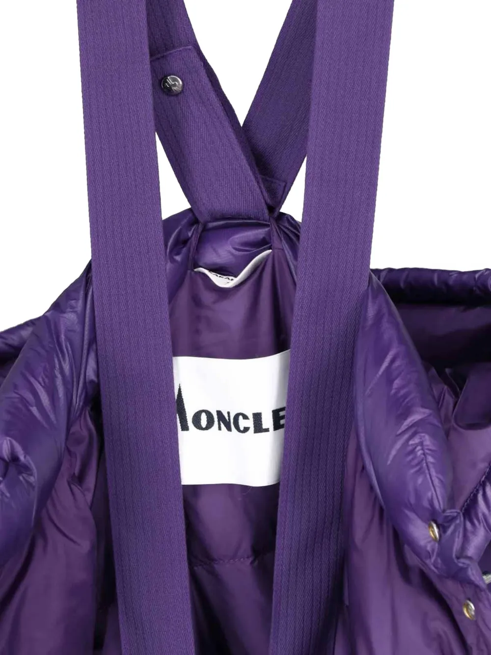 Moncler Karakorum hooded short down jacket Paars