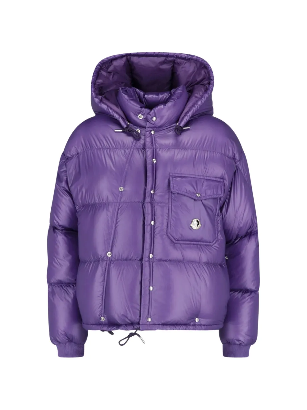 Moncler Karakorum hooded short down jacket Paars