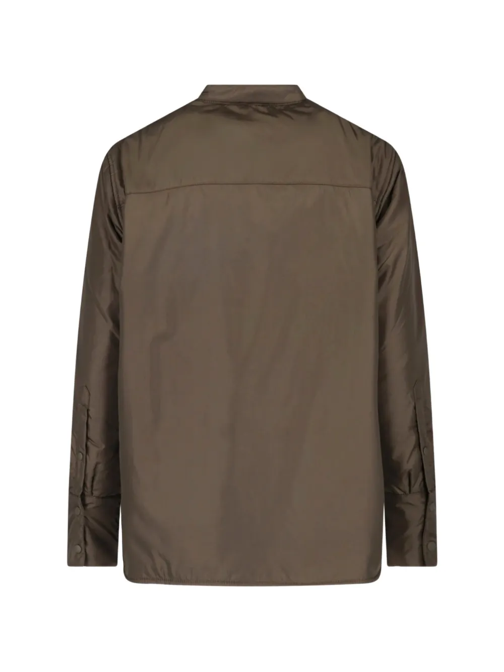 ASPESI Glue blouse met bandkraag Bruin
