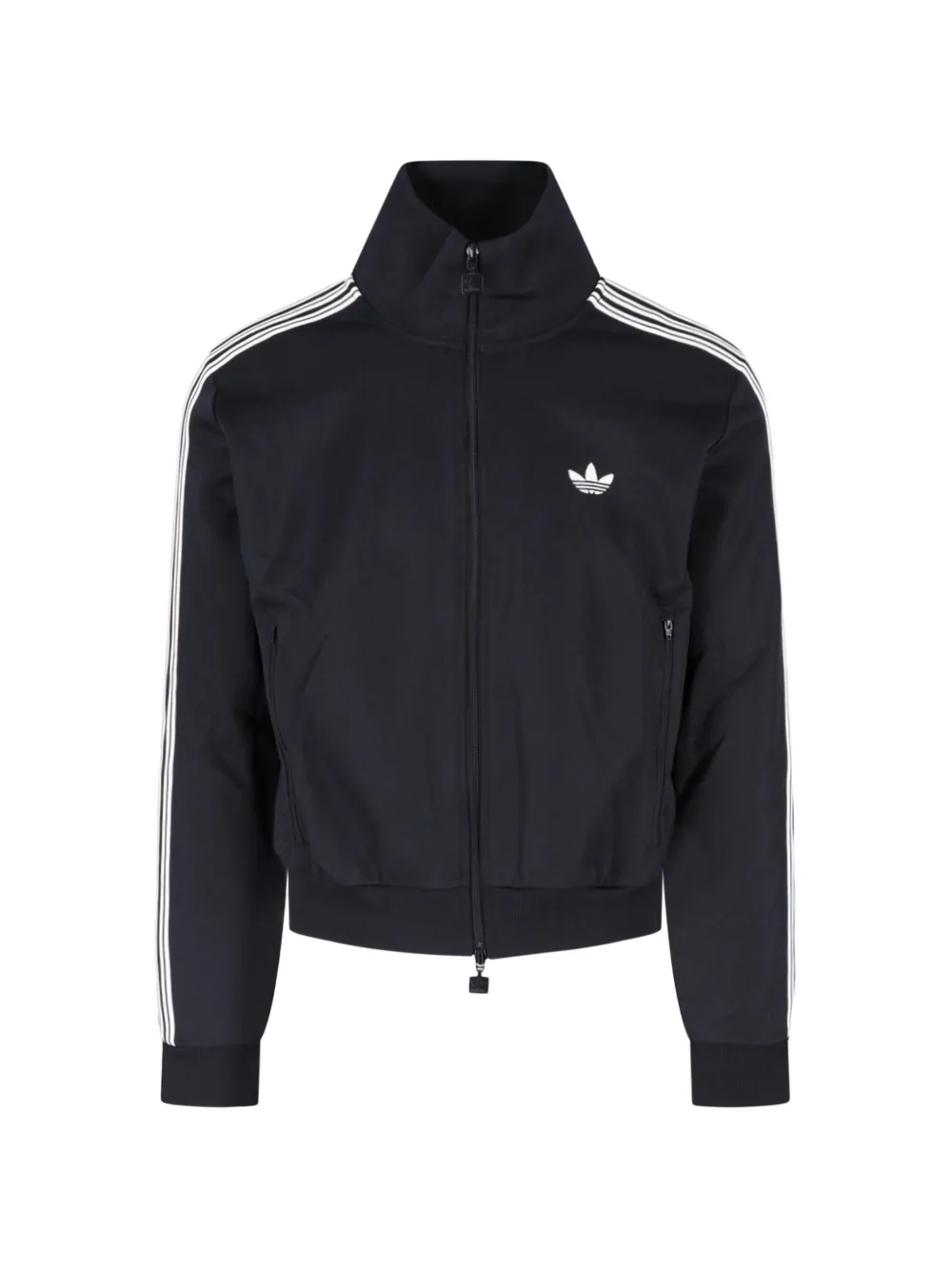 adidas logo-print side-stripe sweater - Nero