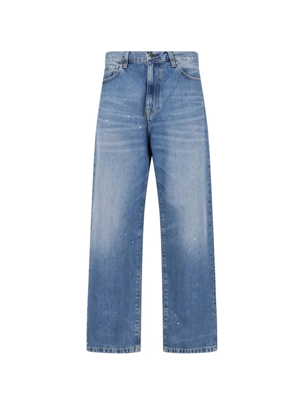Carhartt WIP Single Knee paint-splatter faded-effect jeans - Blu